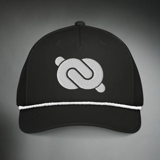 Dark Yarn AeroRope™ Stay-Dri snapback headwear with adjustable brim and breathable fabric, designed for comfort and style.