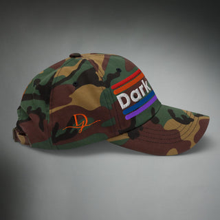 Dark Yarn Huntsman Vintage IIID Logo classic camo headwear with a rugged design and camouflage pattern.