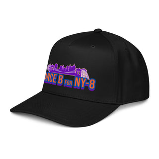 Dark Yarn Vance Bostic Film Transfer black 5-panel baseball cap with a mid-profile design, shown from the front left angle.
