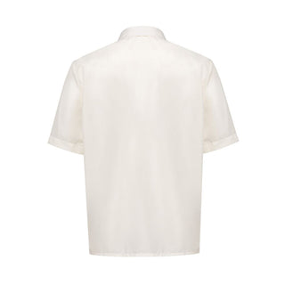White Polyester Shortsleeve Shirt