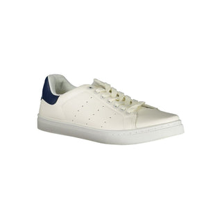 White polyurethane men's sneaker by Norway 1963 with sleek design and comfortable fit.