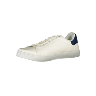 White polyurethane men's sneaker by Norway 1963 featuring a sleek design and comfortable sole.