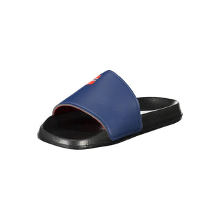 Black plastic men's slipper by Norway 1963, featuring a simple slip-on design and cushioned sole for comfortable wear.