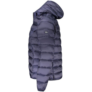 Blue polyamide women's jacket by Norway 1963, shown with front zipper and collar, lightweight outdoor outerwear.