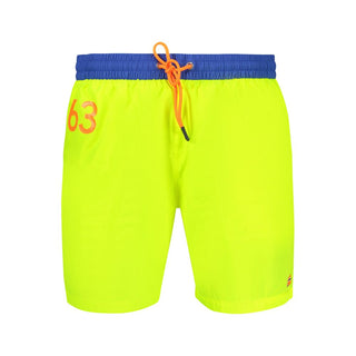 Men's Giallo Poliammide swim boxer by Norway 1963, featuring a fitted design and bold yellow color, suitable for swimming and beachwear.