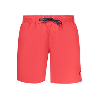 Men's navy blue swim boxer shorts by Norway 1963, made from lightweight rosso polyamide fabric with a comfortable fit.