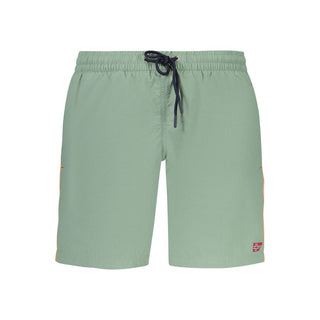 Men's verde poliammide swim boxer by Norway 1963, featuring a comfortable fit and vibrant green color.