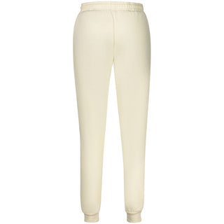 White cotton women's sweatpants by Norway 1963, casual fit with elastic waistband and relaxed style for comfortable wear.
