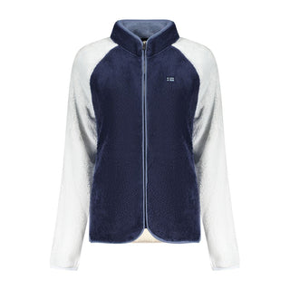 Norway 1963 blue polyester women’s sweatshirt with long sleeves and a casual design