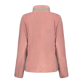 Pink Rosa polyester women's sweatshirt by Norway 1963, soft fabric with a casual fit and ribbed cuffs.