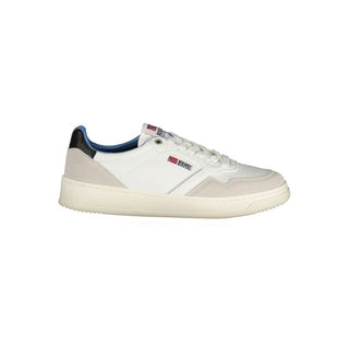 Norway 1963 Bianco polyurethane men's sneaker with white upper and laces, casual athletic footwear on a plain background.