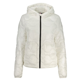 Bianco Poliammide woman jacket by Norway 1963, shown in the image with a sleek design and classic fit.