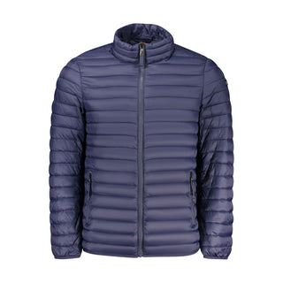 Men's Blu Poliammide jacket by Norway 1963 featuring a lightweight, durable design with a front zipper and stand collar.