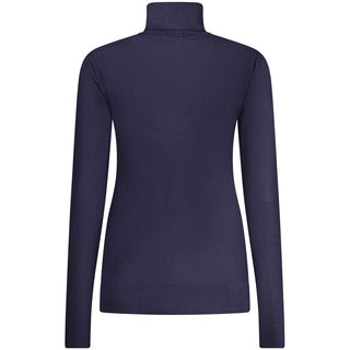 Blue viscose women's sweater by Norway 1963 featuring a relaxed fit and soft fabric, perfect for casual wear.