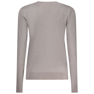 Light gray Norway 1963 women's T-shirt made of viscose fabric, featuring a relaxed fit and short sleeves.