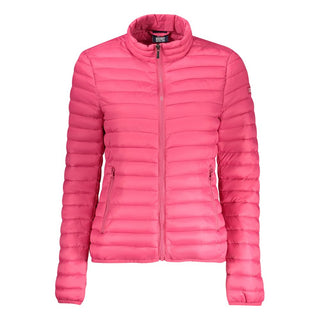 Rosa Poliammide women’s jacket by Norway 1963, lightweight nylon outerwear with a zip front and side pockets.