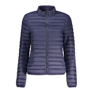 Blue Poliammide Women’s Jacket by Norway 1963, lightweight and stylish outerwear with a sleek design and functional details.