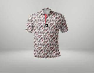 Men's Fossil Fairway Golf Polo | Performance Stretch Golf Shirt | Moisture-Wicking Athletic Polo