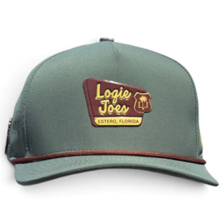 Estero Outpost golf hat by Logie Joe's Golf with snapback closure and built-in magnetic ball marker holder