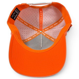 Orange Dream Golf Hat | Snapback Cap | Built-in Magnetic Ball Marker Holder + Marker Included | Adjustable