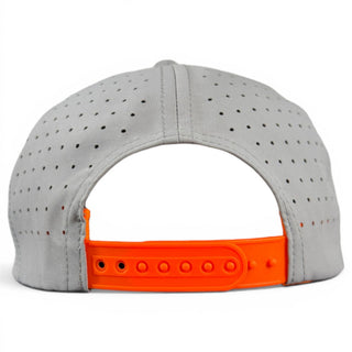 Logie Joe's Golf Fossil Fairway snapback hat with magnetic ball marker holder, adjustable strap, and included ball marker.