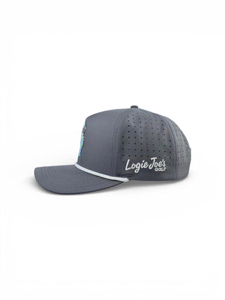 Astronaut Walker Golf Hat | Snapback Cap | Built-in Magnetic Ball Marker Holder + Marker Included | Adjustable Gray