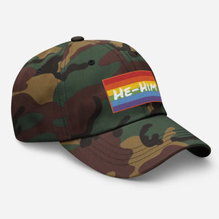 He-Him | CAMO Dad Hat - Dark Yarn