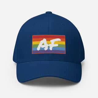 GAY AF - Fitted Baseball Hat - Dark Yarn