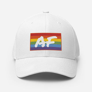 GAY AF - Fitted Baseball Hat - Dark Yarn