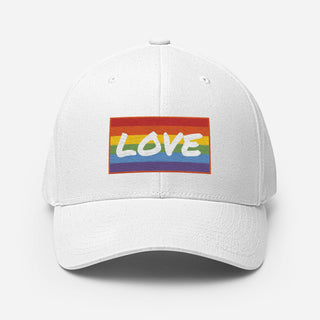 Love | Fitted Baseball Hat - Dark Yarn