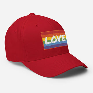 Love | Fitted Baseball Hat - Dark Yarn