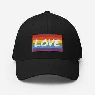 Love | Fitted Baseball Hat - Dark Yarn