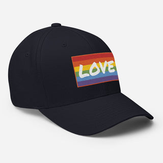 Love | Fitted Baseball Hat - Dark Yarn