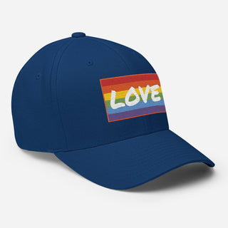 Love | Fitted Baseball Hat - Dark Yarn