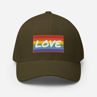 Love | Fitted Baseball Hat - Dark Yarn