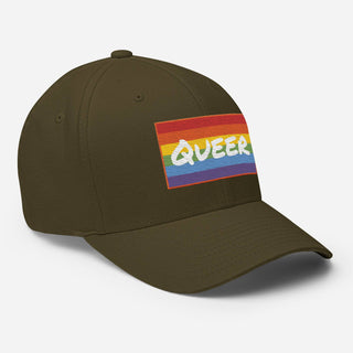 Queer | Fitted Baseball Hat - Dark Yarn