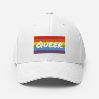 Queer | Fitted Baseball Hat - Dark Yarn