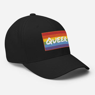 Queer | Fitted Baseball Hat - Dark Yarn