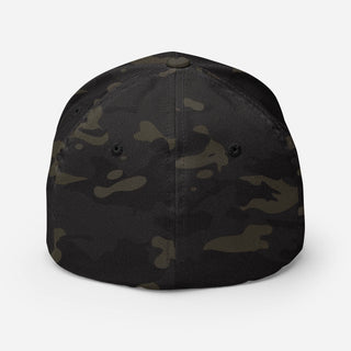 Gay AF | CAMO Fitted Baseball Hat - Dark Yarn