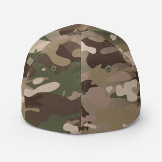 Gay AF | CAMO Fitted Baseball Hat - Dark Yarn