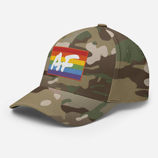 Gay AF | CAMO Fitted Baseball Hat - Dark Yarn