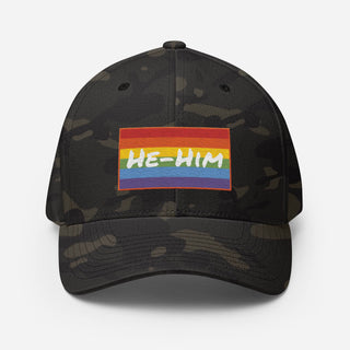 He-Him | CAMO Fitted Hat - Dark Yarn