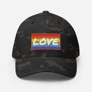 Love | Fitted Baseball Cap - Dark Yarn