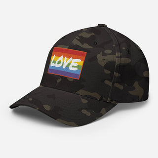 Love | Fitted Baseball Cap - Dark Yarn