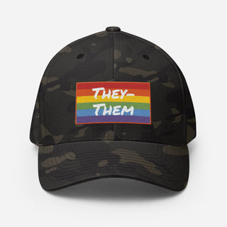 They-Them | CAMO Fitted Hat - Dark Yarn