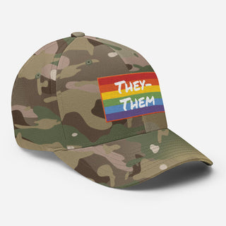 They-Them | CAMO Fitted Hat - Dark Yarn