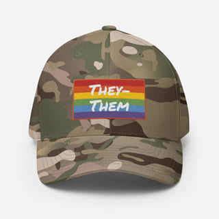 They-Them | CAMO Fitted Hat - Dark Yarn