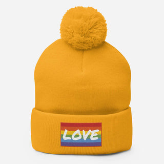 Love | PomPom Beanie - Dark Yarn