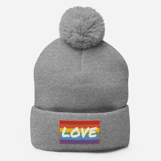 Love | PomPom Beanie - Dark Yarn