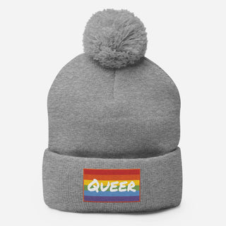 Queer | PomPom Beanie - Dark Yarn